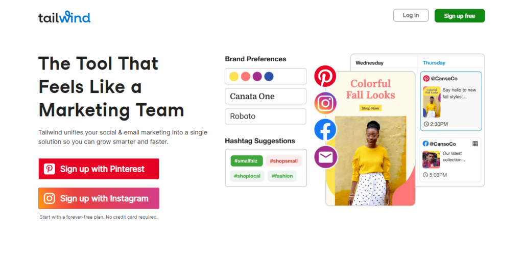 Tailwind Social Media Email Marketing Tool - CyberNaira Tailwind social media managements app