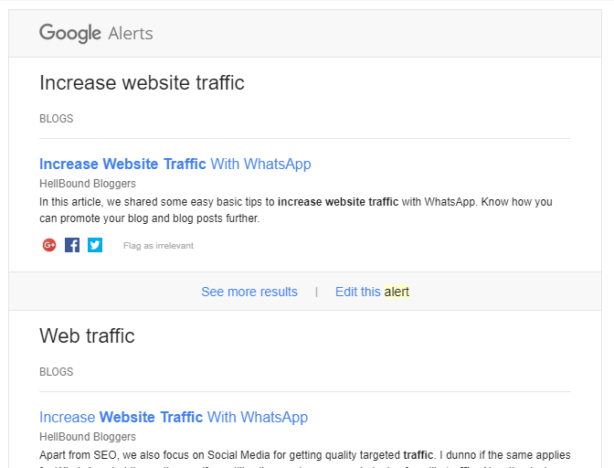 Google Alert - CyberNaira Google alert email - shamsudeen