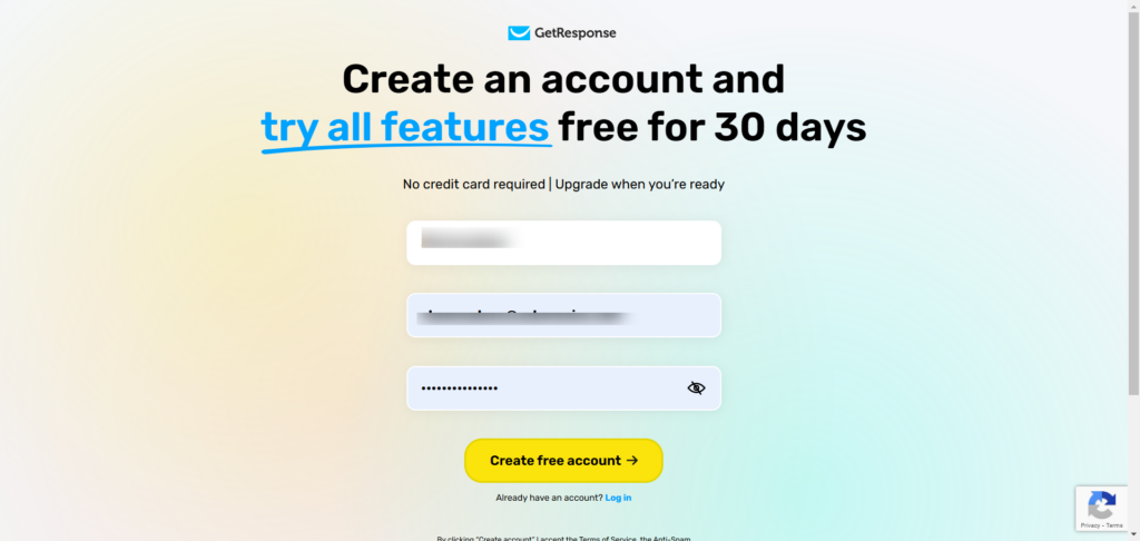 Getresponse 30 day free trial landing page - CyberNaira Getresponse 30-day free trial landing page