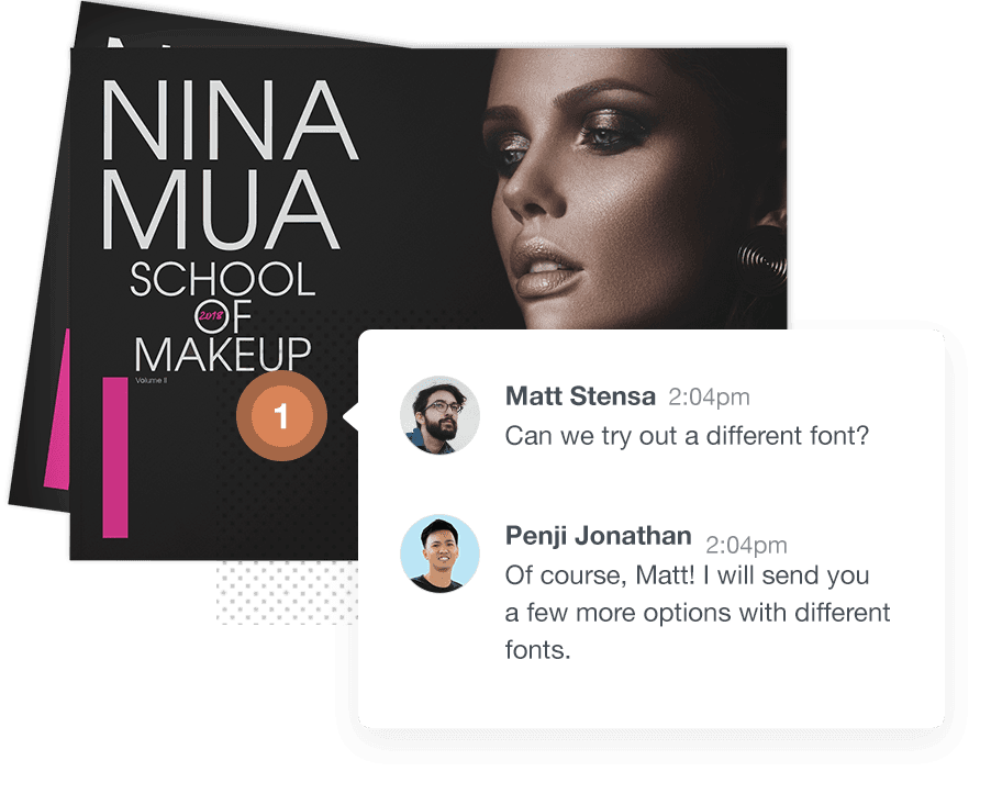 Penji in-built project feedback tool