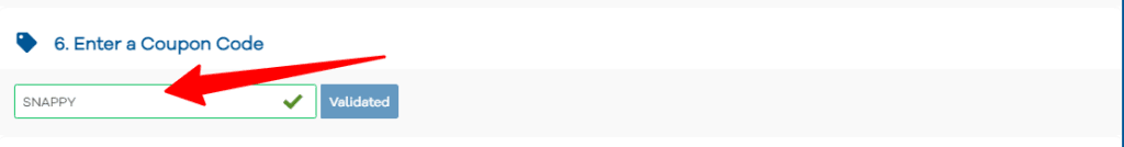 HostGator coupon code form filed