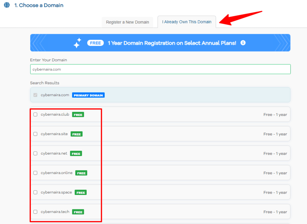 HostGator hosting registration page