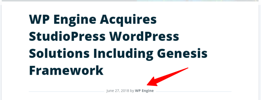 WP Engine Acquired StudioPress - CyberNaira Announcement WP Engine buy StudioPress