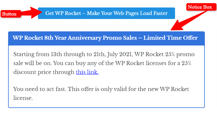 affiliate button - CyberNaira Example of a button and call to action notice block
