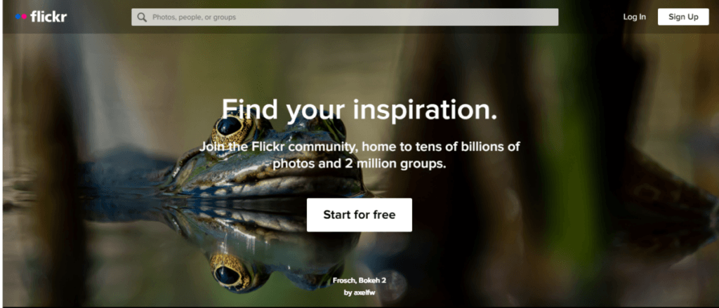 Flickr.com homepage