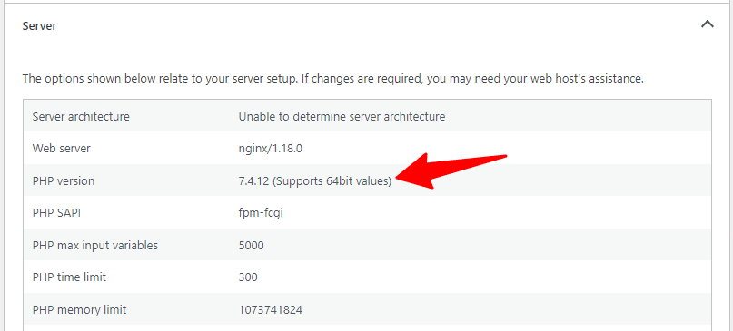 WordPress blog hosting sever health