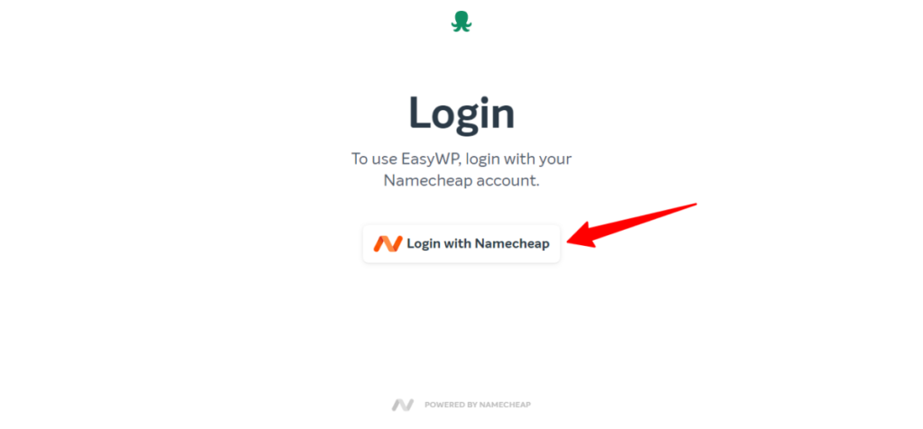 EasyWP login Page - CyberNaira NameCheap log in to Easywp dashboard page