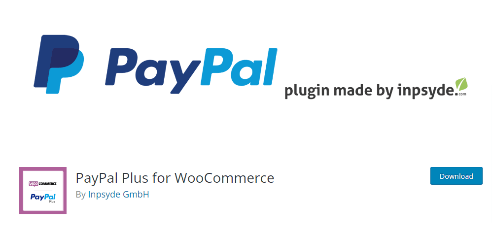 PayPal Plus  - Plugin made by Inpsyde