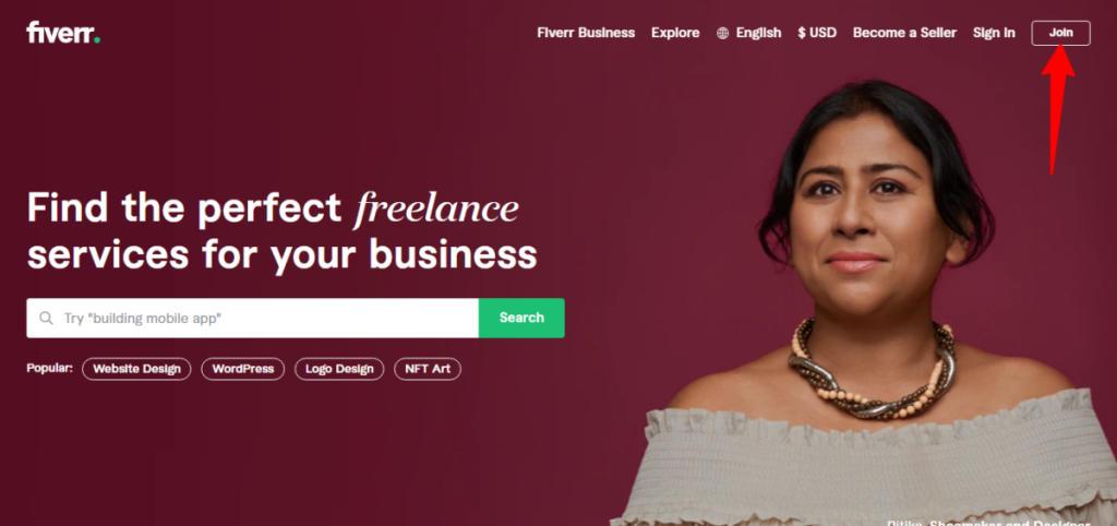 Fiverr Freelance Services Marketplace for Businesses 1 - CyberNaira Fiverr Website homepage