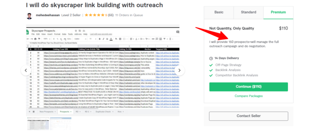 Do skyscraper link building with outreach by Mehedeehassan Fiverr - CyberNaira Blogger outreach services on Fiverr