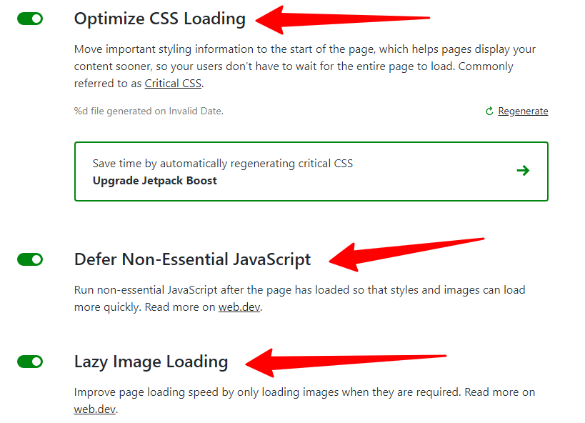 Jetpack Boost Settings ‹ —features - CyberNaira Jetpack boost optimization features
