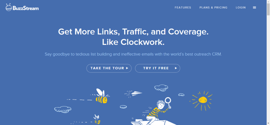 Link Building and Digital PR Tools BuzzStream - CyberNaira Buzzstream homepage