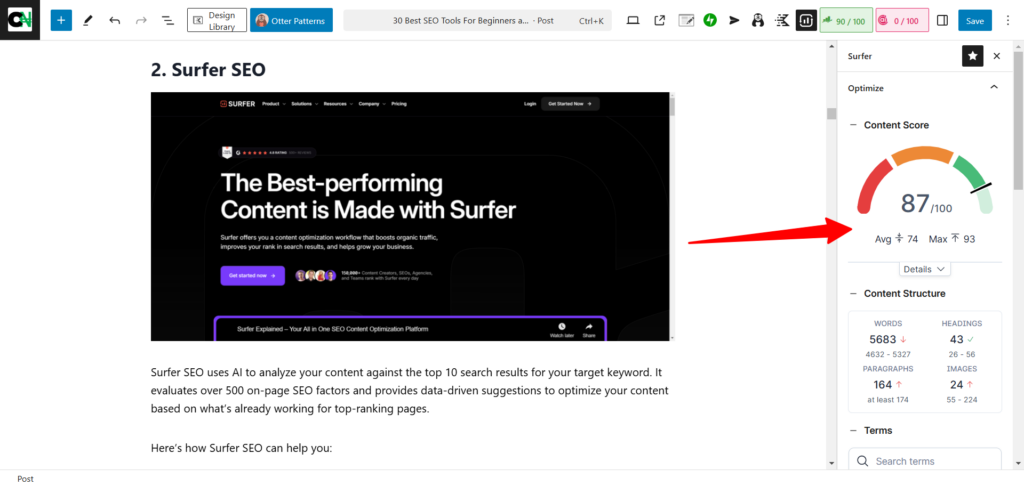 Surfer SEO Auto Optimize feature WordPress Integrations - CyberNaira Surfer SEO Auto-Optimize feature - WordPress Integrations