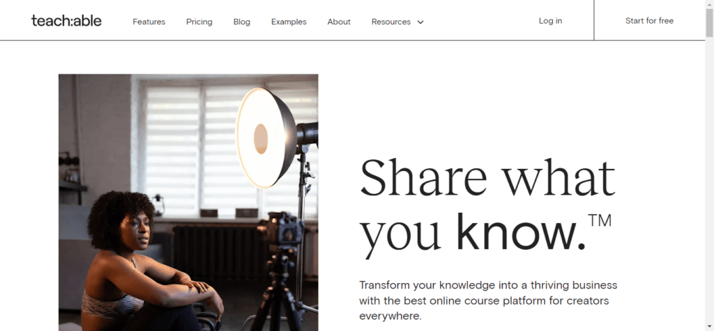 Teachable - Online teaching platform