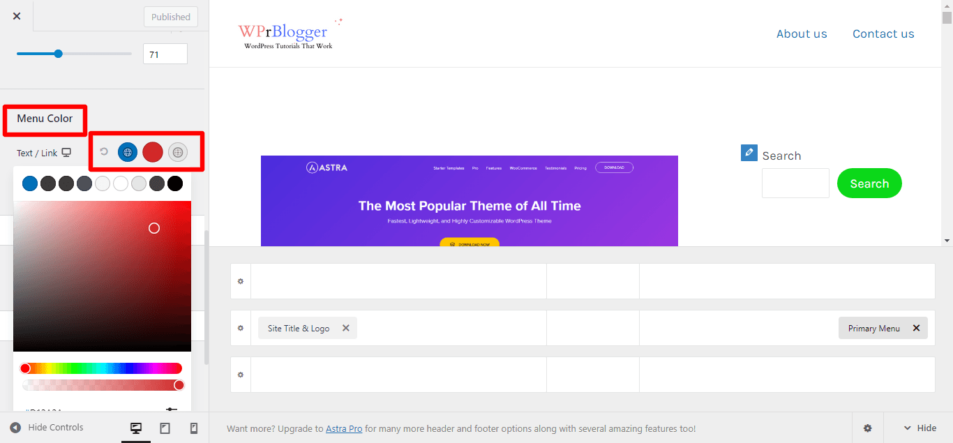 How To Change Color Menu In Astra Theme Cybernaira