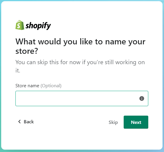 Your Shopify store name