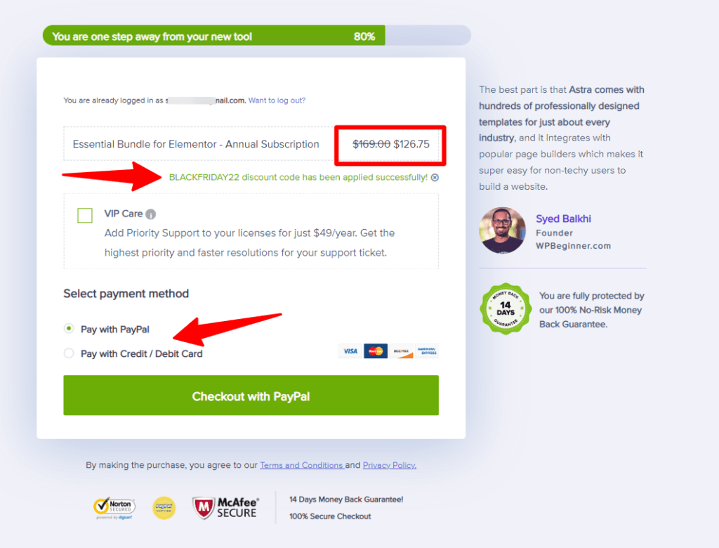 Don t miss out the purchase Astra theme checkout page