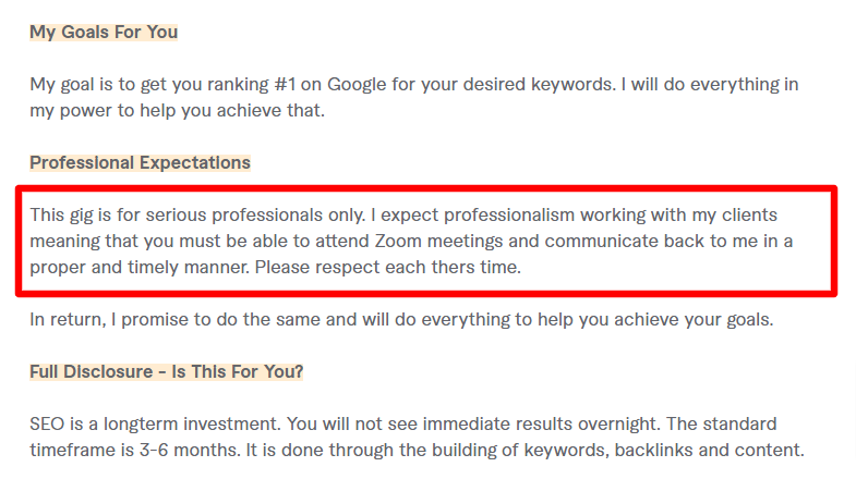 Optimize your website with seo by Thefactomike Fiverr - CyberNaira Fiverr gig description text
