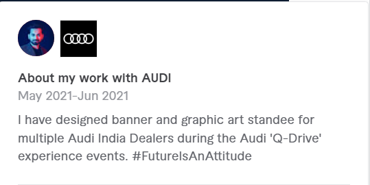 Do 3 modern minimalist logo design by Weperfectionist Fiverr - CyberNaira Weperfectionist working experience with Audi cars