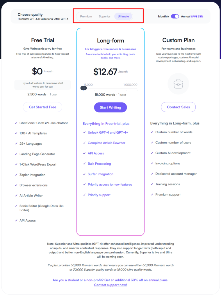 Writesonic Pricing Plans Most Affordable AI Writer pricing - CyberNaira Writesonic AI pricing