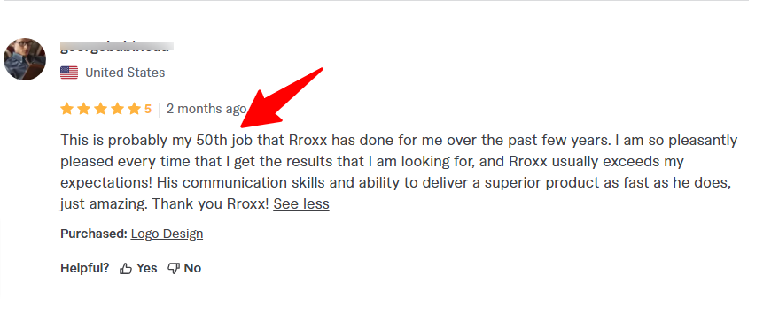 rroxx gig uer reviews - CyberNaira Fiverr user review on rroxx profile