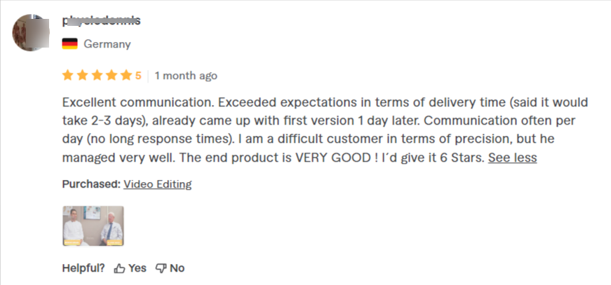 senthudms Profile Fiverr usr review - CyberNaira Senthuran customers review