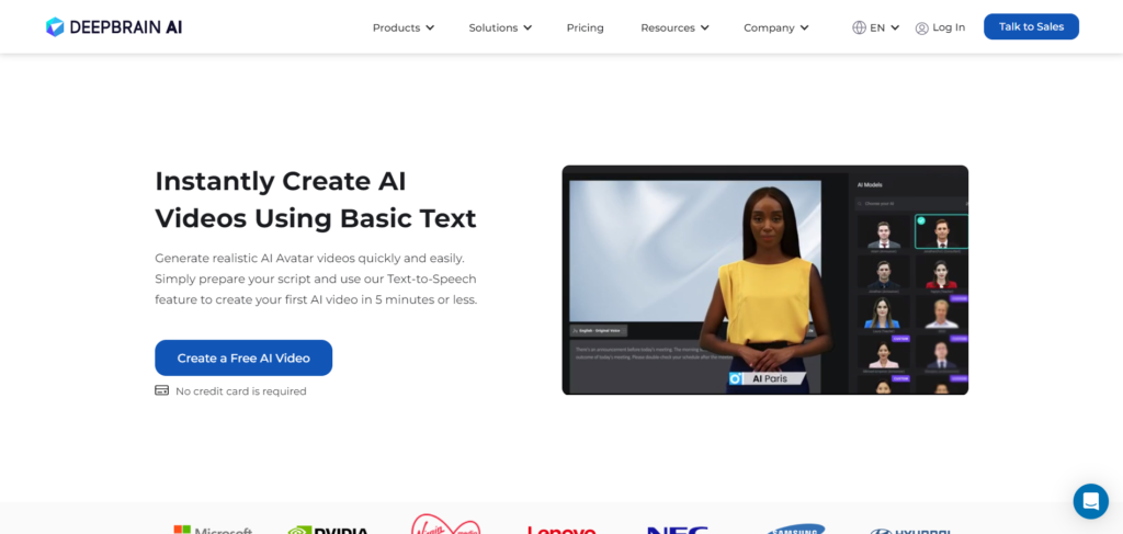 DeepBrain AI Best AI Video Generator - CyberNaira Deepbrain.io