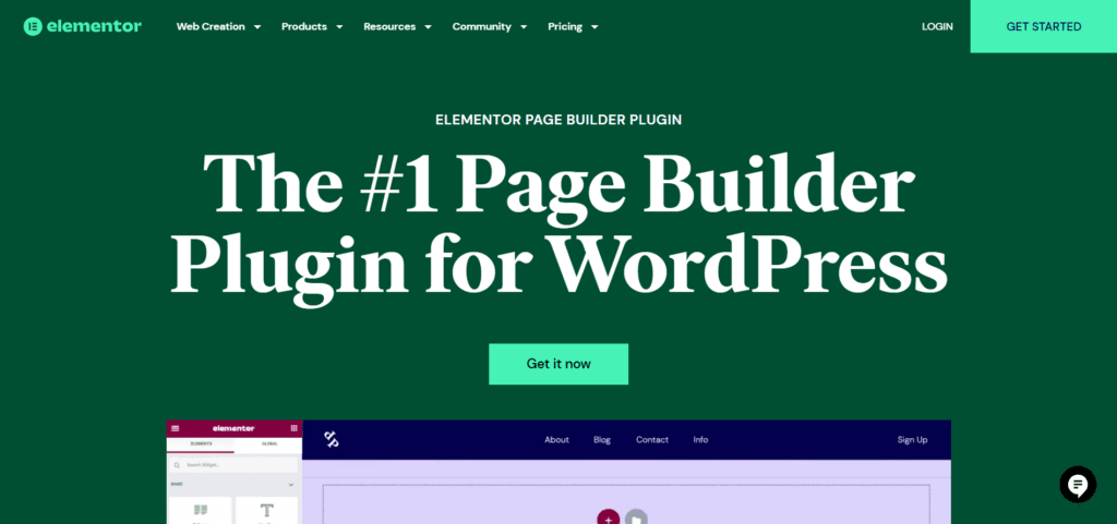 Elementor WordPress page builder plugin
