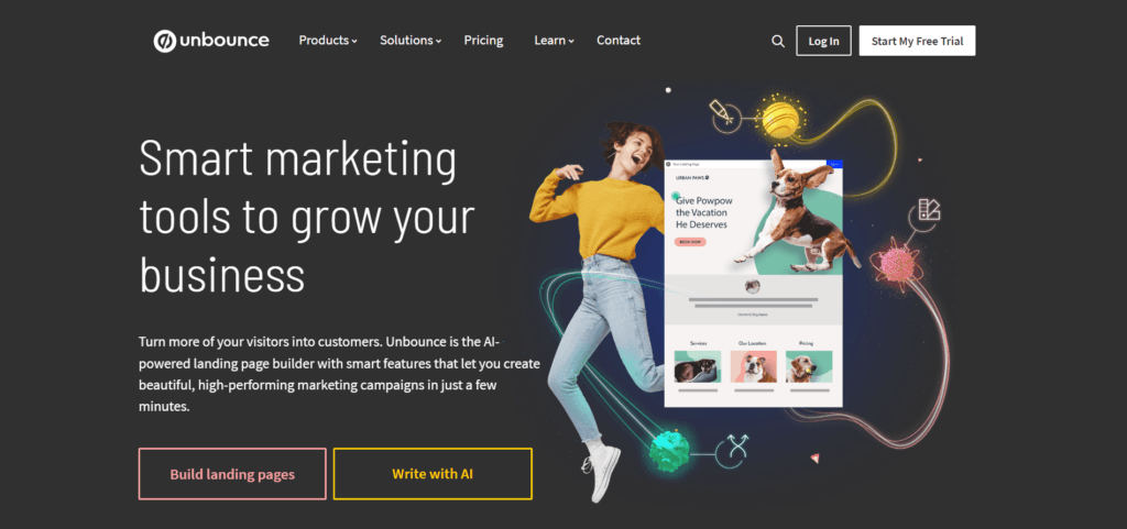 Unbounce Smart Copy Homepage