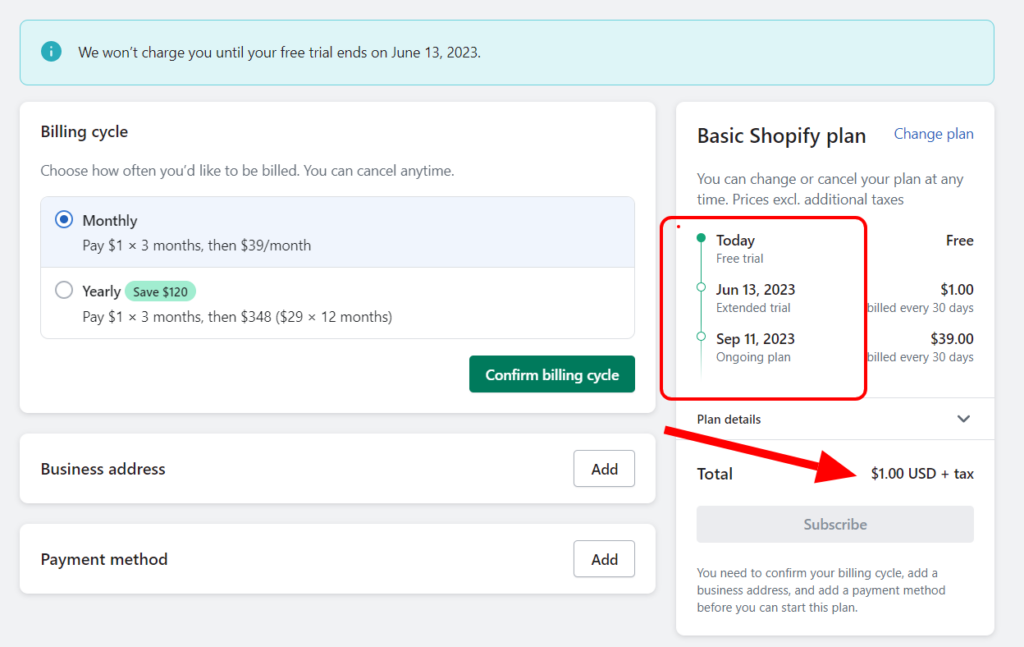 Shopify 1 till September 39 - CyberNaira Shopify Basic Plan subscription details