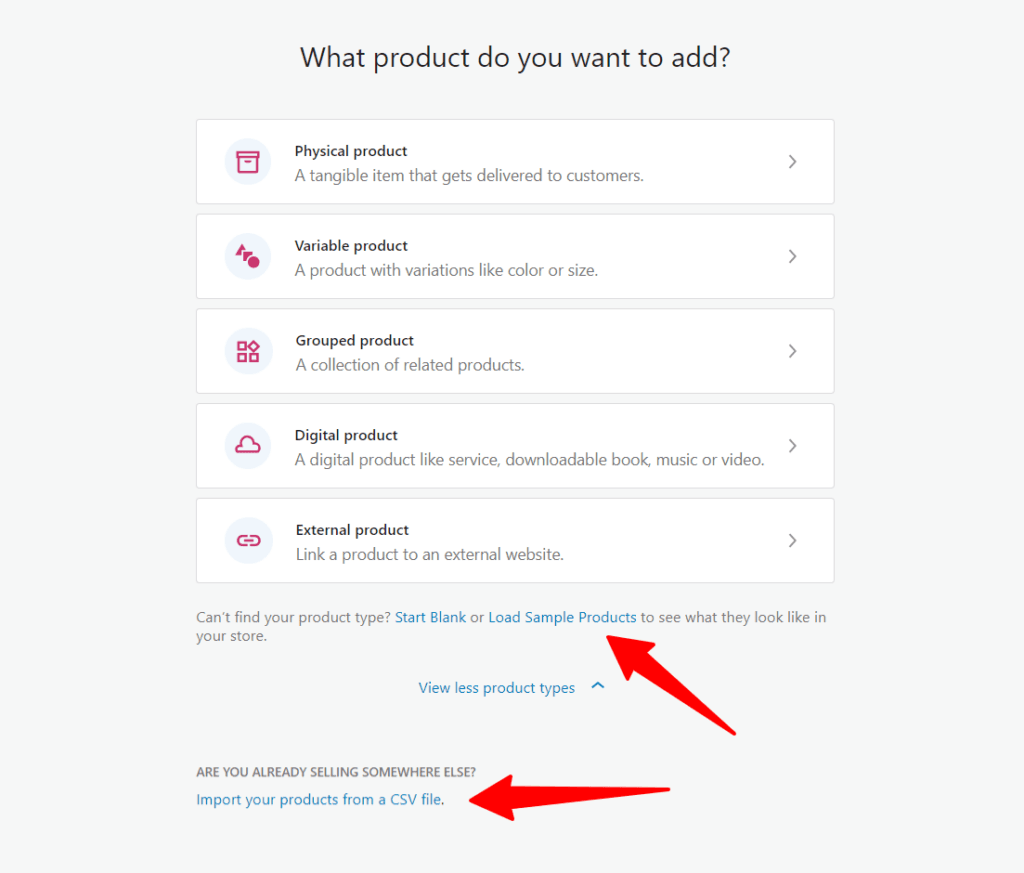 Woocommerce products upload Uploading products in Woocommerce