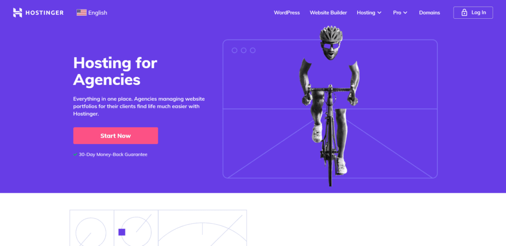 Hostinger Agency hosting landing page