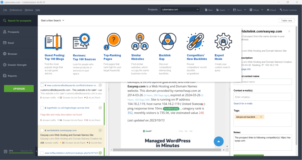 Link-Assistant Interface 