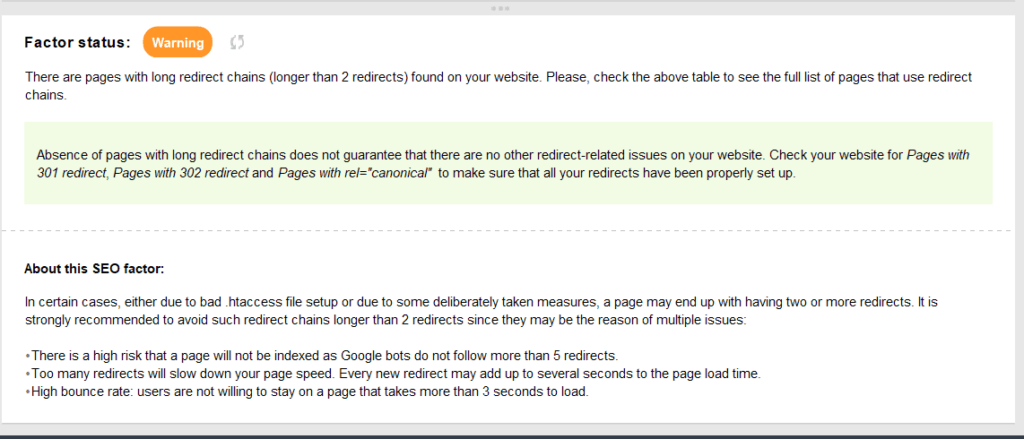 Website Auditor SEO Suggestions 