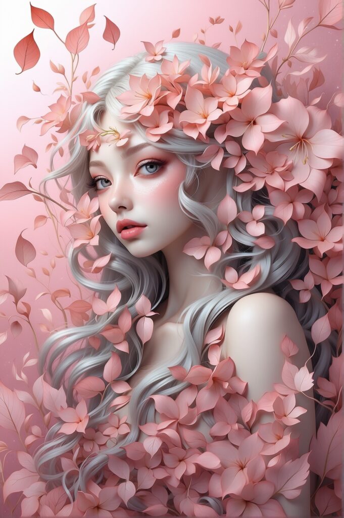 Image generation from Leonardo AI A beautiful lady - CyberNaira Generative image of a lady covered in flowers