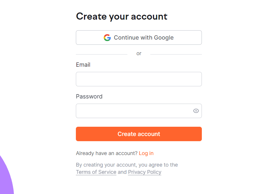 Semrush account opening