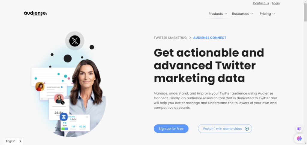 Connect Twitter Marketing Platform - CyberNaira Audiense Connect website