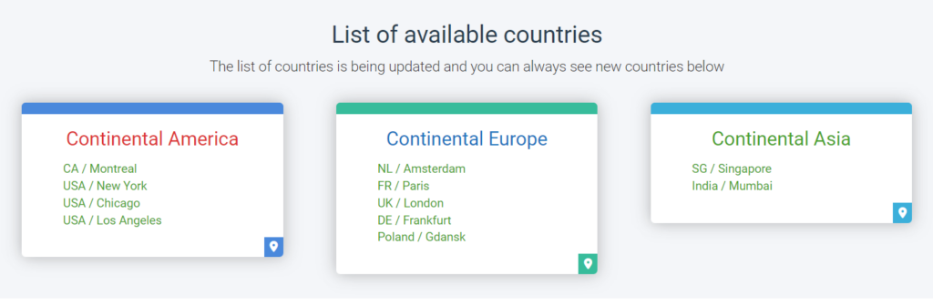 VPSMakers Locations Service Locations - CyberNaira VPSMakers-Locations-Service - Locations