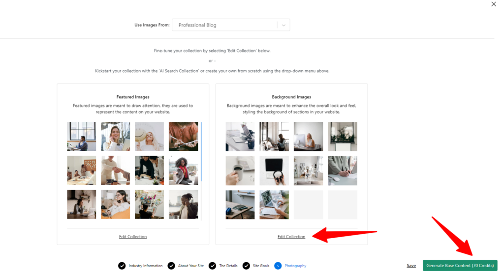 Selet images Kadence AI setup - CyberNaira Select AI generated images - Kadence AI setup