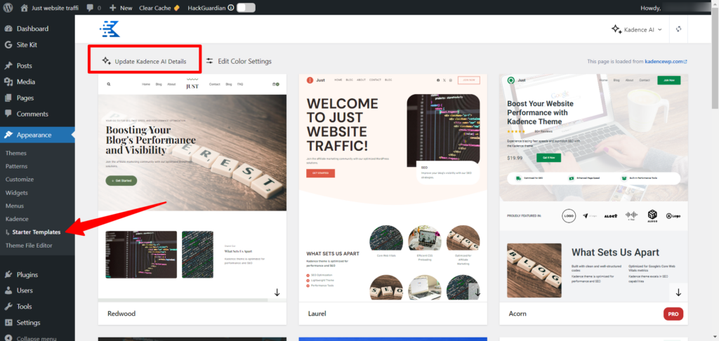 Starter Templates by Kadence updating info - CyberNaira Starter-Templates-by-Kadence updating info