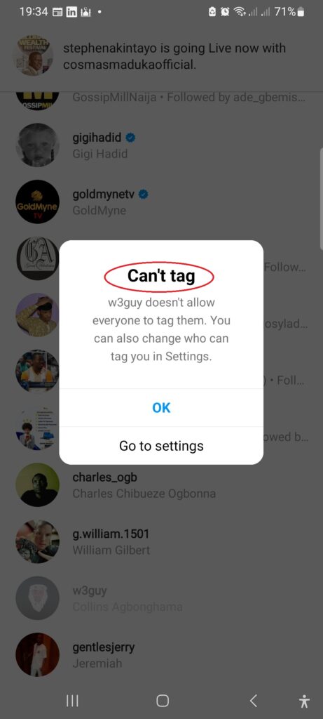 Cant tag the author - CyberNaira Can't tag the author