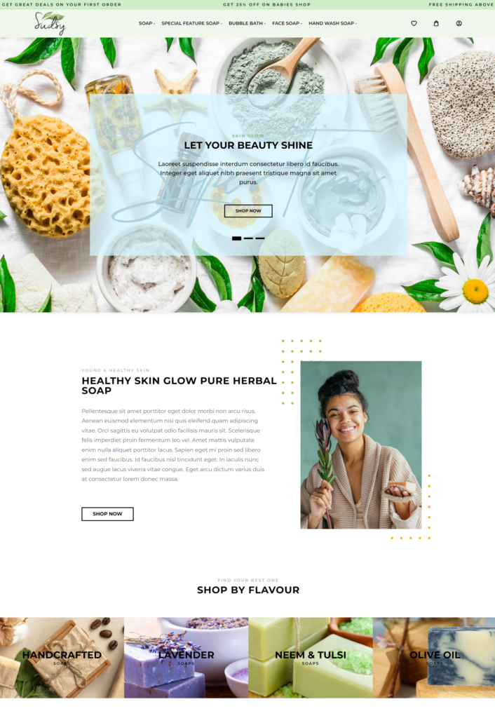 Sudsy Shopify theme demo page 1 - CyberNaira Sudsy Shopify theme demo page