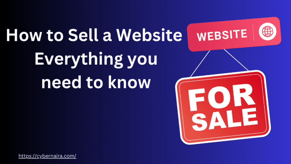 How to sell a website - featured image