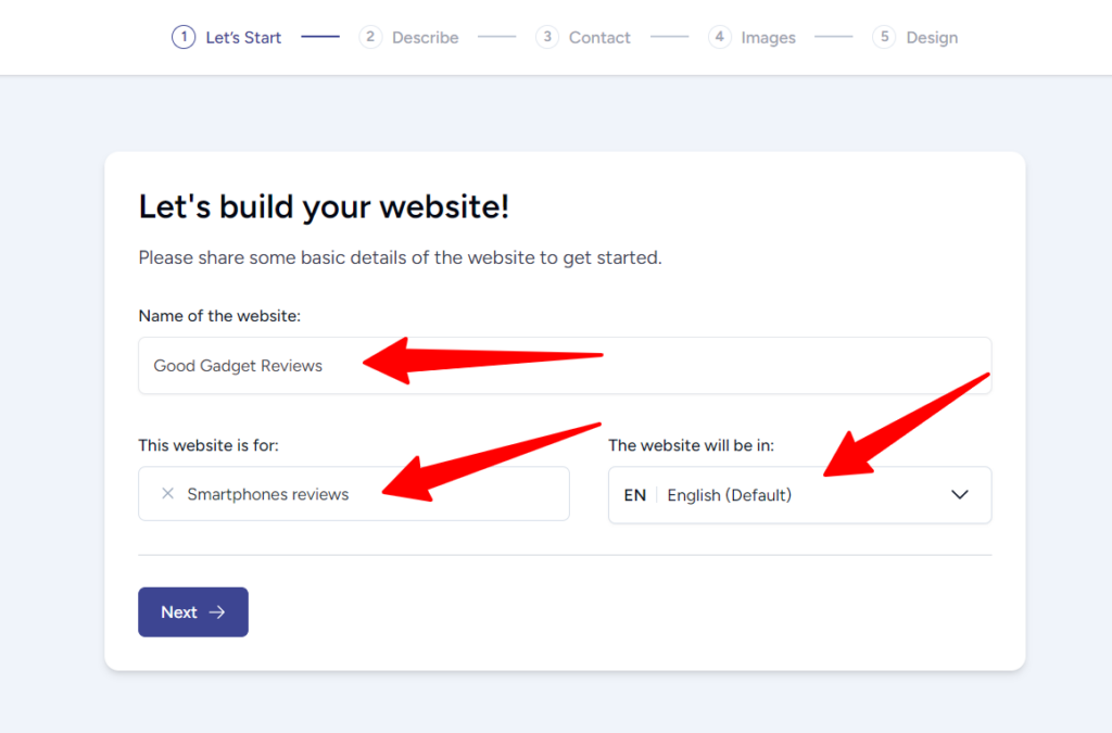 ZipWP AI Enter your business details - CyberNaira ZipWP AI - Enter your business details page for account creation