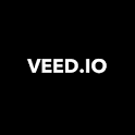 VEED.IO black background with white text brand logo