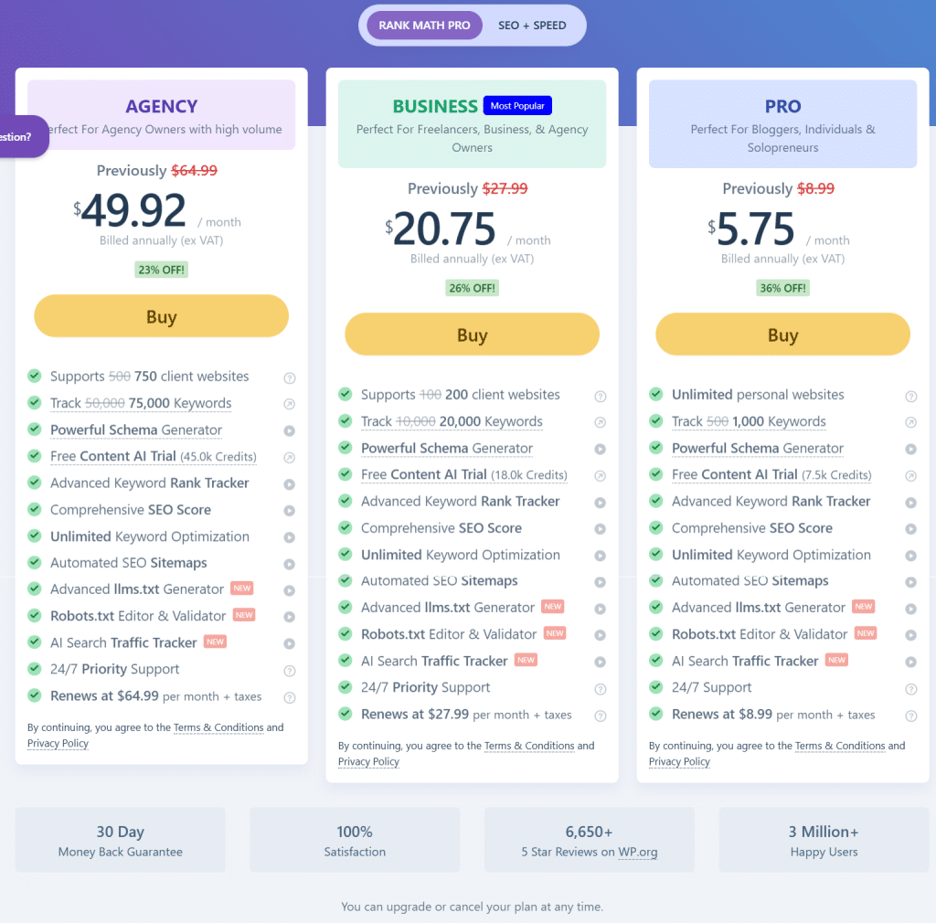 RankMath 2025 Black Friday discount sale