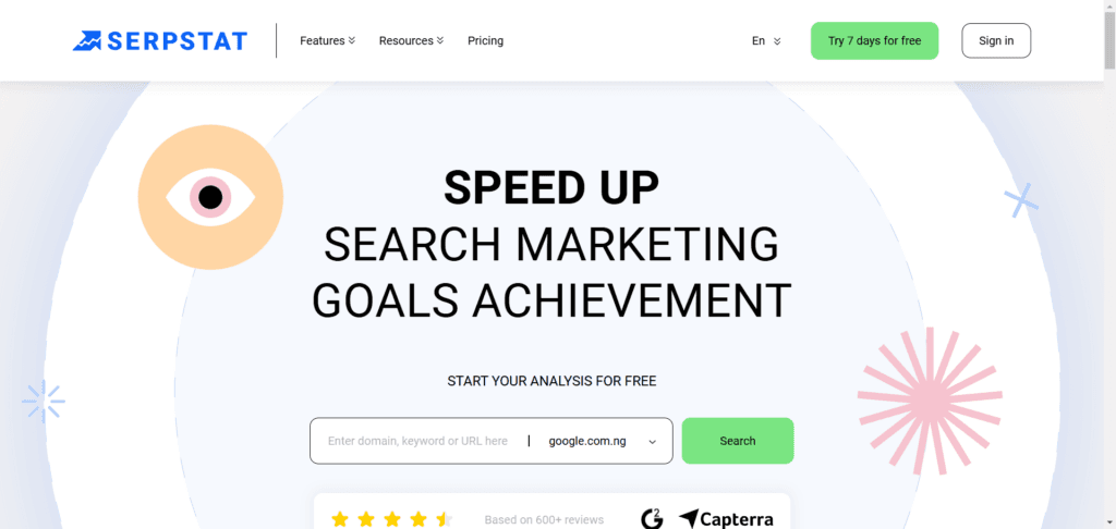 SERPstats - homepage