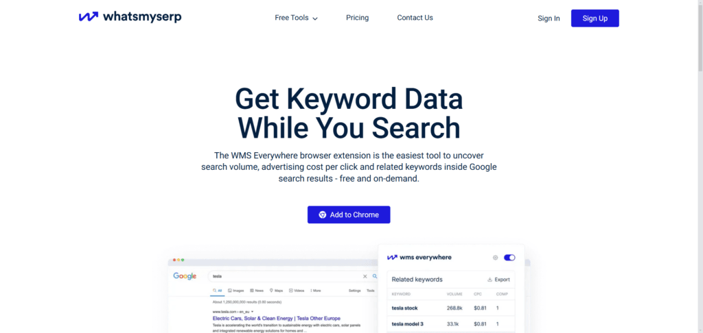Whatsmyserp Chrome Extension