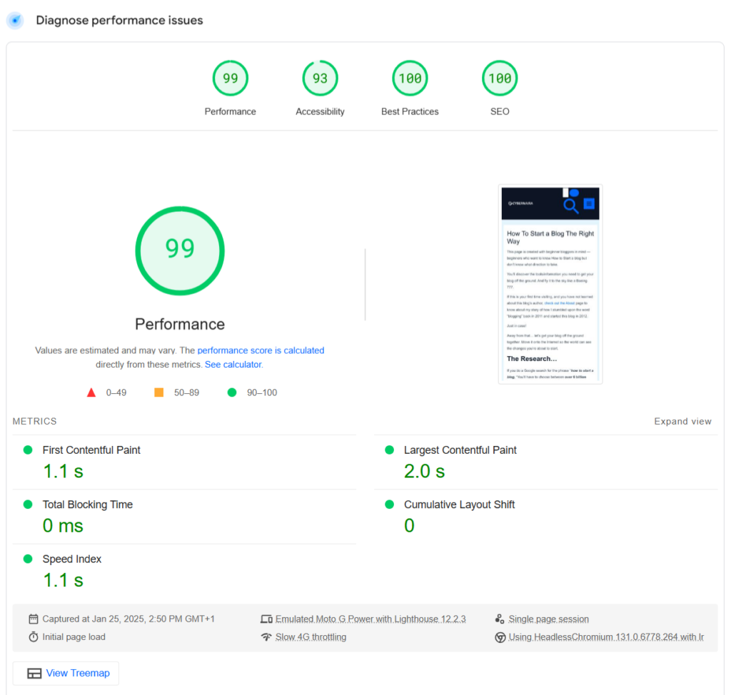PageSpeed Insights score for Astra theme after activating WP Rocket plugin - CyberNaira PageSpeed Insights score for Astra theme after activating WP Rocket