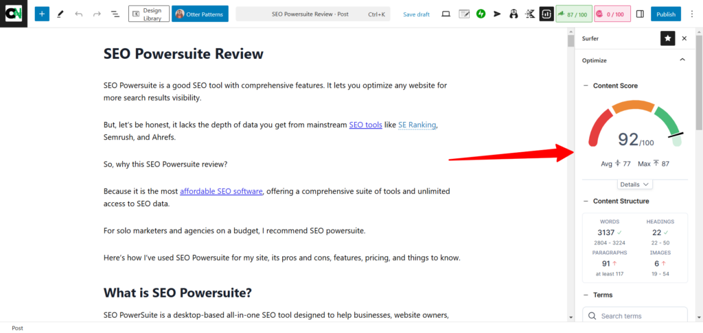 Sufer SEO WordPress integrations 1 - CyberNaira Surfer SEO WordPress integrations